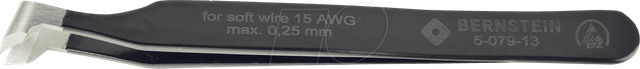 BERN 5 079 13 - Schneidpinzette, schräg, 115 mm, ESD