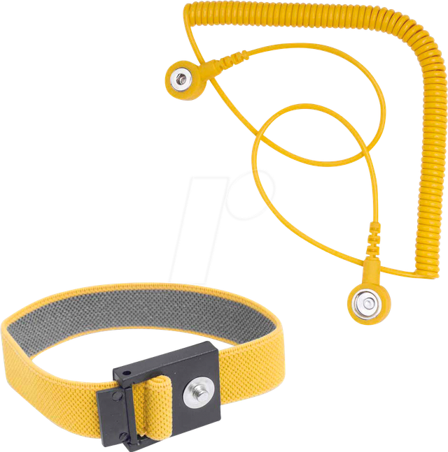 BERN 9 341 - ESD Armband, Kunststoff, Erdungsarmband, mit Spiralkabel