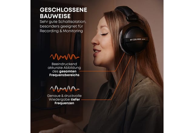 BEYER 474746 - Studio-Kopfhörer, DT 770 Pro, 80 Ohm