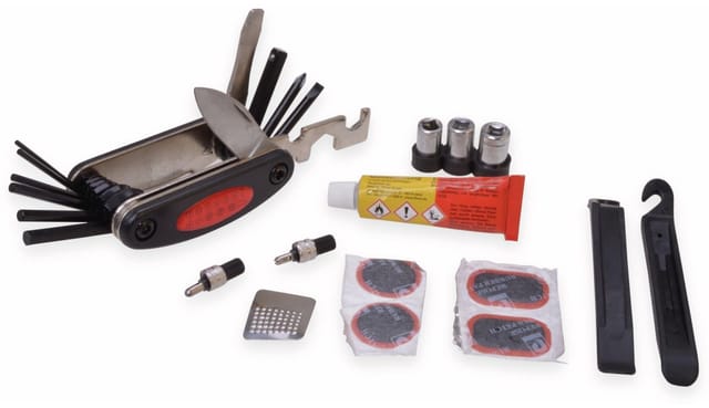 BIKE 45017 - Bike - Multitool-Werkzeug mit Flickzeug, 24-teilig