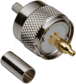 BKL 0406074 - UHF-Crimpstecker, Teflon Isolation