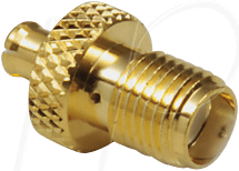 BKL 0416314 - Adapter, MCX-Stecker auf SMA-Kupplung