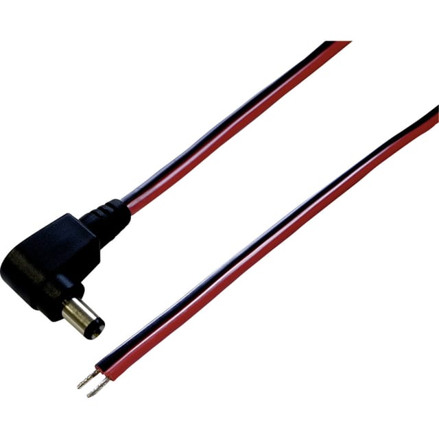 BKL 075113 - DC-Kabel Stecker 2,5/5,5mm rt/sw 0,5m