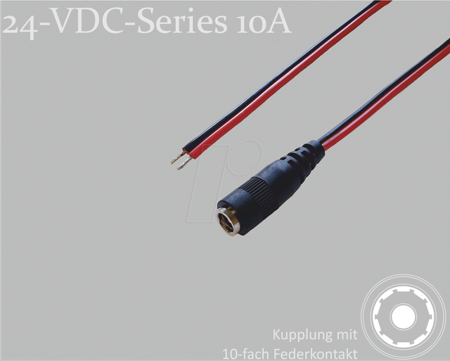 BKL 075905-750 - Adapterkabel, 750 mm, DC-Kupplung auf freie Enden