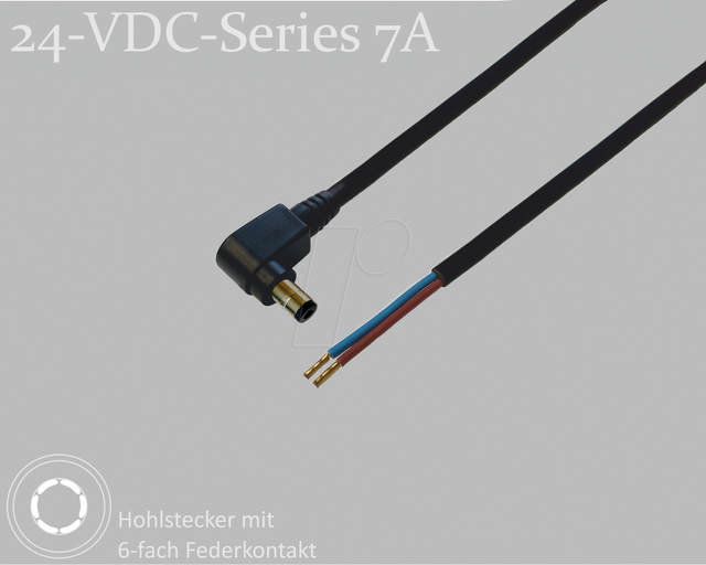 BKL 075911 - Adapterkabel, Aderendhülsen, 1500 mm, 2,5 mm, 24 V DC, 7 A
