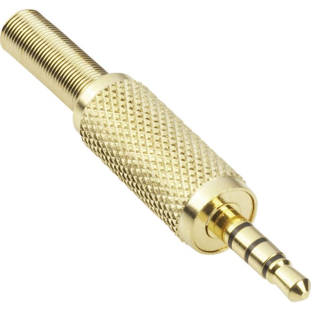 BKL 1103057 - Klinkenstecker, 3,5mm, 4-pol., vergoldet