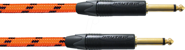 BLACKLIGHT 6PPO - Instrumentenkabel BLACKLIGHT PP, 6 m, orange, 6,3 mm Klinke Mono
