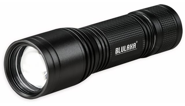 BLULAXA 47574 - LED-Taschenlampe, 230 lm, schwarz, 3x AAA (Micro)