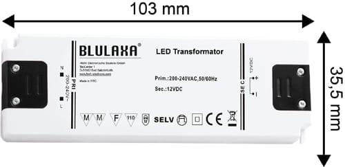 BLULAXA 47952 - LED Netzteil 12V 0,5 - 15W
