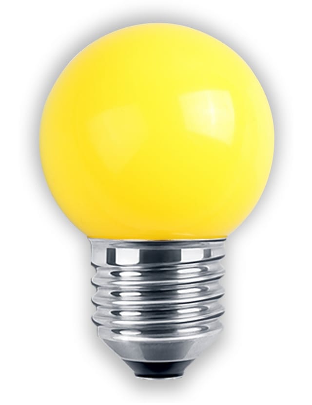 BLULAXA 48248 - LED Deko Lampe G45 E27 1W gelb IP44