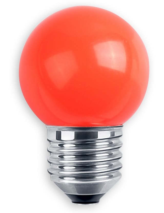 BLULAXA 48249 - LED Deko Lampe G45 E27 1W rot IP44