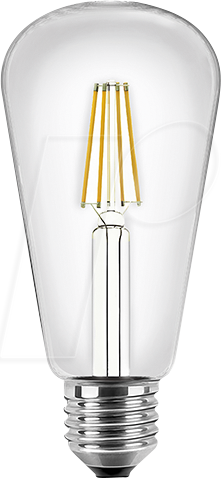 BLULAXA 48349 - LED Filament Lampe ST64 E27 4,5W 470 lm WW
