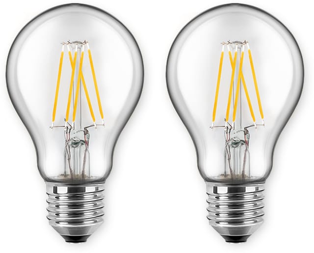 BLULAXA 48451 - LED-Lampe E27, 7 W, 810 lm, 2700 K, 2-er Pack
