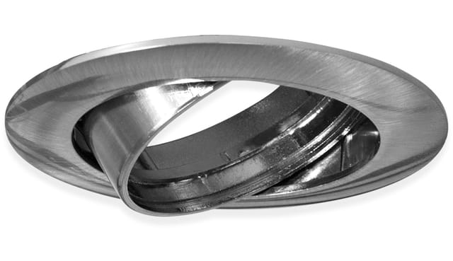 BLULAXA 48455 - Einbaurahmen, LED GU10 Edelstahl rund schwenkbar