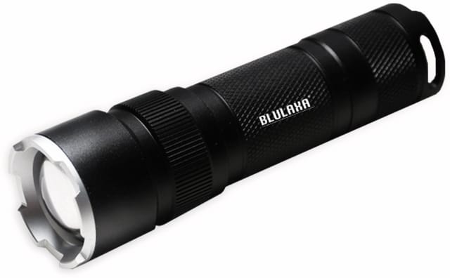 BLULAXA 48660 - LED-Taschenlampe, 400 lm, schwarz, 3x AAA (Micro)