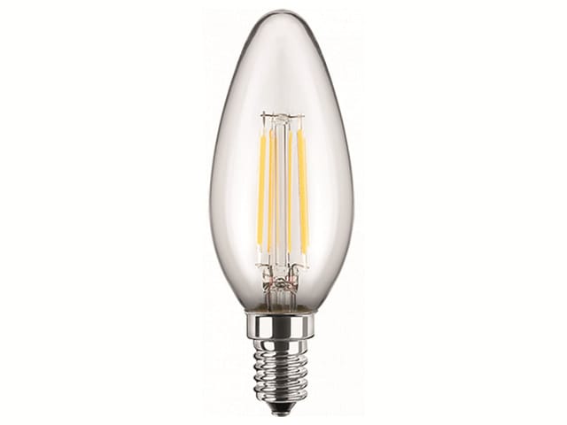 BLULAXA 48772 - LED Filament Lampe C35 E14 5W 470 lm WW DIM
