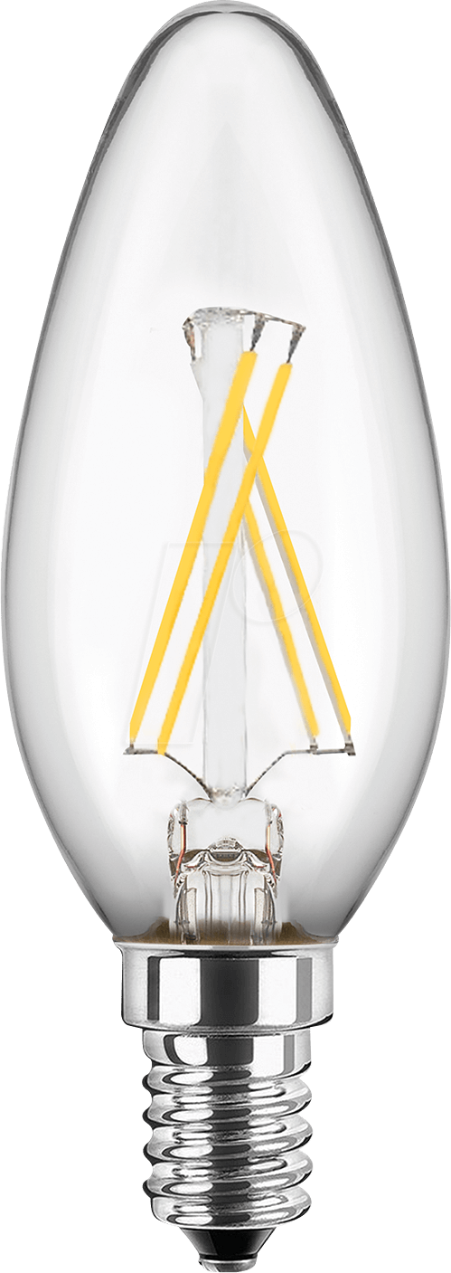 BLULAXA 48908 - LED-Lampe E14, 4,5 W, 470 lm, 2700 K, Filament