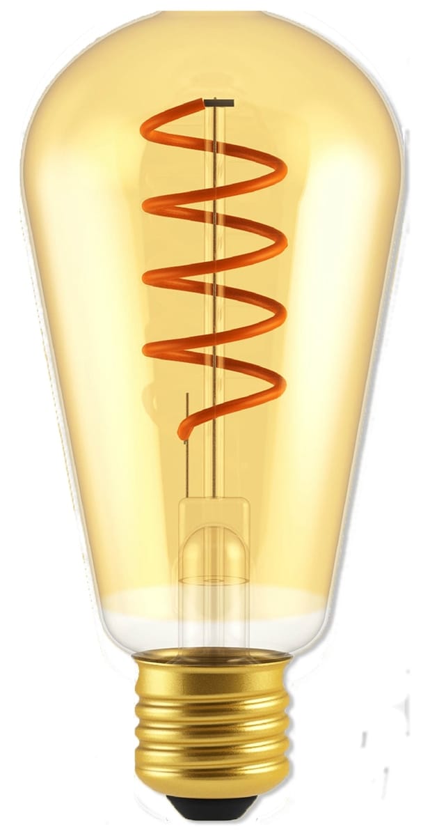 BLULAXA 48942 - LED-Lampe E27, 5 W, 250 lm, 1800 K, Filament
