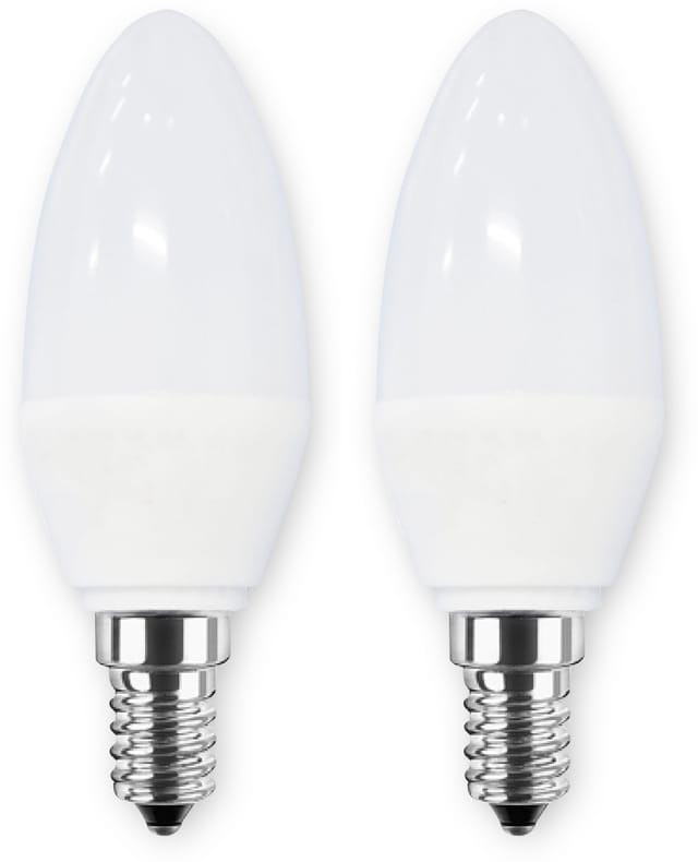 BLULAXA 48949 - LED SMD Lampe C35 E14 5W 470 lm WW Doppelpack