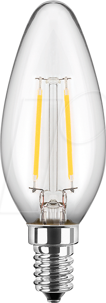 BLULAXA 49056 - LED Filament Lampe C35 E14 2,5W 250 lm WW