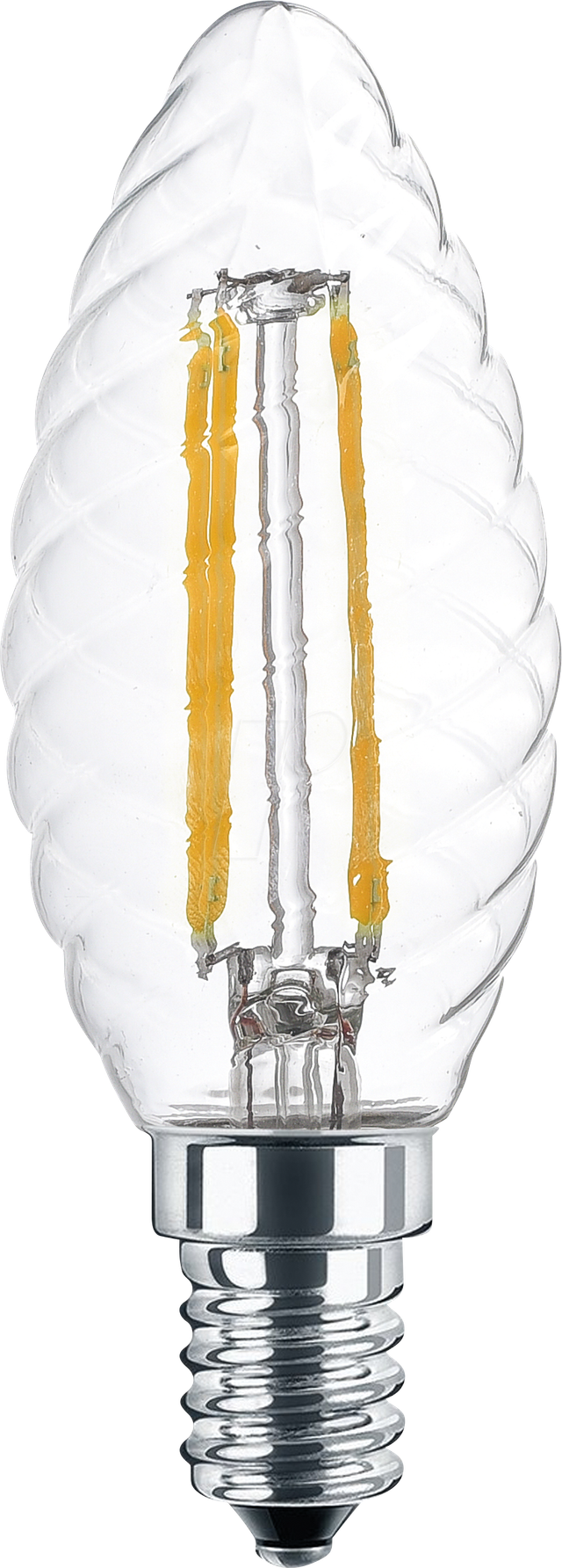 BLULAXA 49086 - LED Filament Lampe CW35 E14 4,5W 470 lm WW gedrehtes Glas