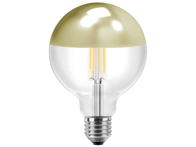BLULAXA 49149 - LED Filament Vintage Lampe G125 E27 7W 645 lm WW