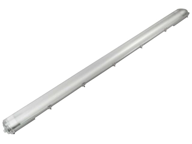 BLULAXA 49261 - Wannenleuchte, 2x 18 W, 3800 lm, 4000 K, 2x Stab, weiß, IP65