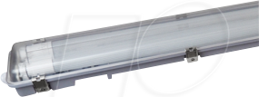 BLULAXA 49263 - Wannenleuchte, 2x 24 W, 5100 lm, 4000 K, Stab, weiß, IP65