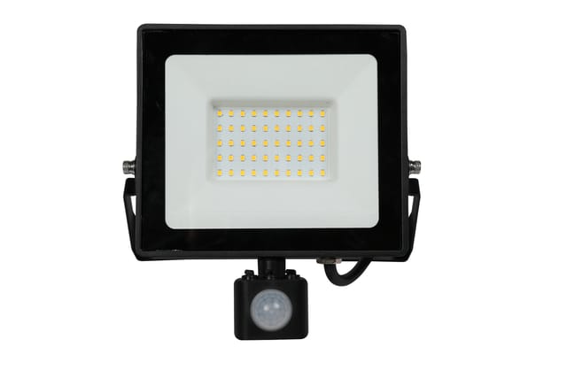 BLULAXA 49542 - LED-Flutlicht, 50 W, 4300 lm, 4000 K, Bewegungssensor