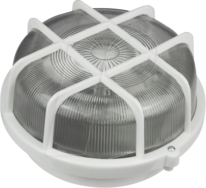 BLULAXA 49793 - Kellerleuchte Basis vari PVC-Korb rund, weiß, E27, IP44
