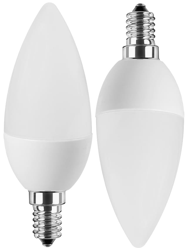 BLULAXA 49795 - LED Lampe C35 E14 4,5W 470 lm NW Doppelpack