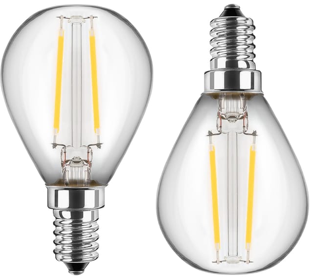 BLULAXA 49800 - LED Flilament Lampe G45 E14 5 W 470 lm NW Doppelpack