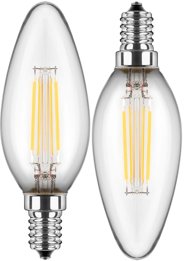 BLULAXA 49801 - LED Flilament Lampe C35 E14 5 W 470 lm NW Doppelpack