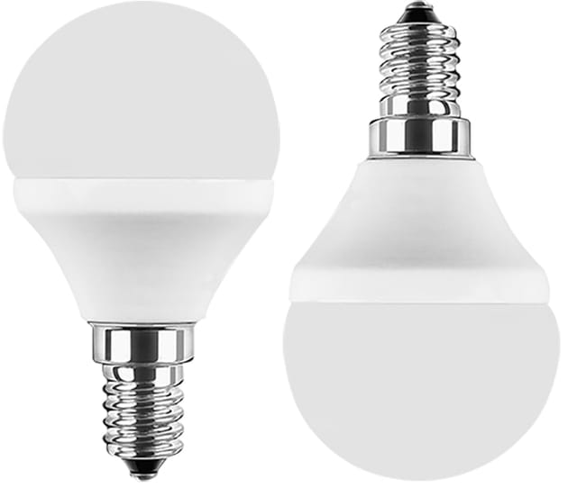 BLULAXA 49886 - LED SMD Lampe G45, E14, 3W, 250 lm, warmweiß, Doppelpack