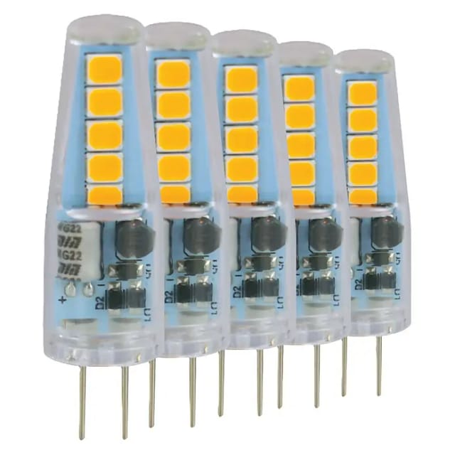 BLULAXA 49888 - 5x LED Stiftsockellampe, G4, 1W, 100 lm, warmweiß