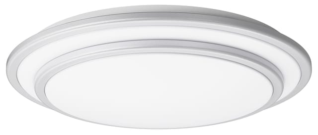 BLULAXA 49978 - Deckenleuchte, Nia-S, 16 W, 2000 lm, 3000 K, weiß/doppelsilber