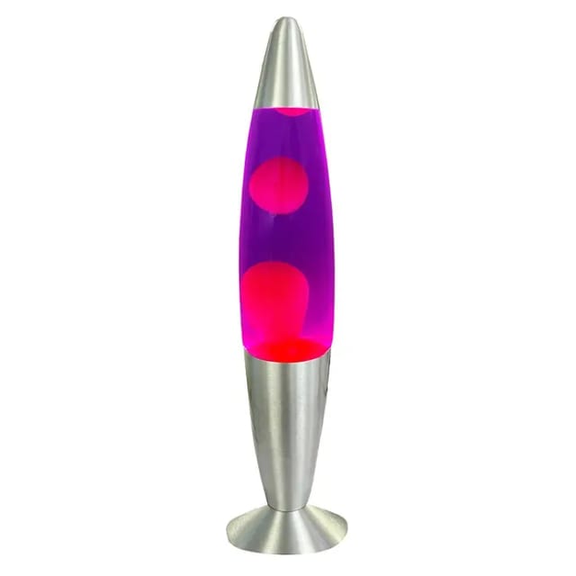 BLULAXA 49984 - LED Lavaleuchte, 20 W, 339 x 62 mm, rosa Wachs + lila Flüssigkei
