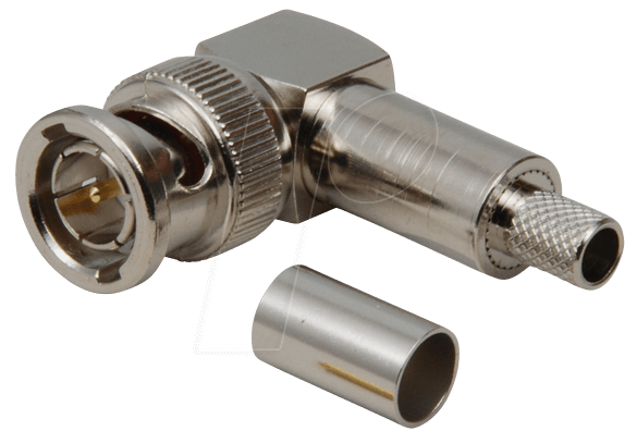 BNC 0401218 - BNC Winkelstecker - Löt/Crimp, RG 58