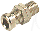 BO 10 - Buchse, 4 mm, Schraubverschluss, blank
