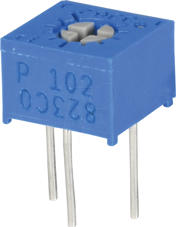 BOU 3362P-1-102 - Spindeltrimmer, 1 kOhm, linear