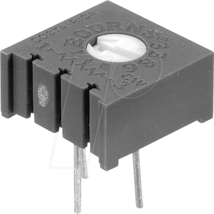 BOU 3386P-1-101 - Spindeltrimmer, 100 Ohm, linear