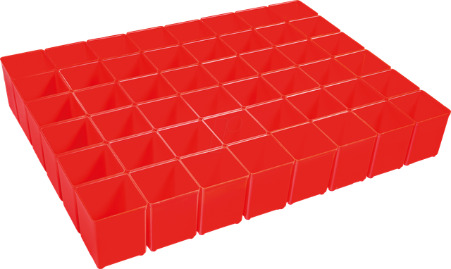BOXX 6000001817 - Insetbox A3, rot, 48 Stück