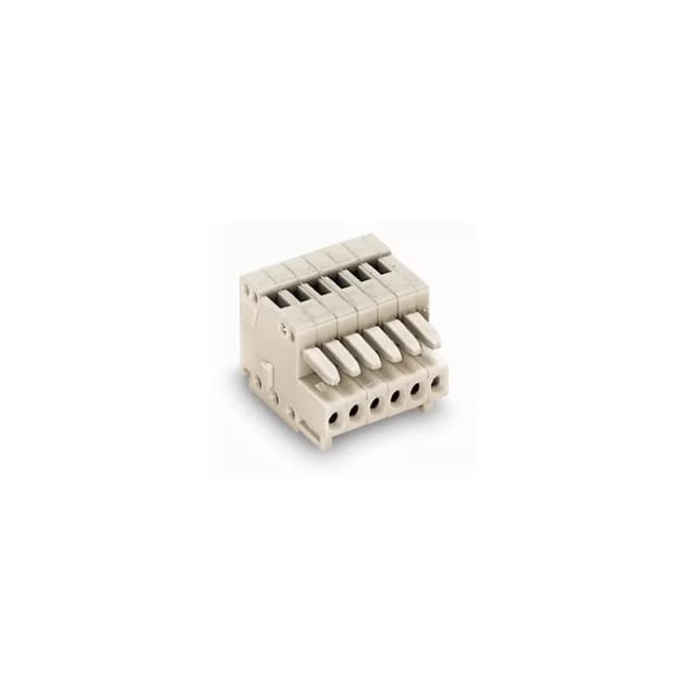 WAGO 733-106 - CAGE-CLAMP Federleiste, Micro, RM 2,5, 6-polig