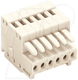 WAGO 733-110 - CAGE-CLAMP Federleiste, Micro, RM 2,5, 10-pol.