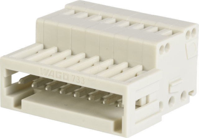 WAGO 733-208 - CAGE-CLAMP Stiftleiste, Micro, RM 2,5, 8-polig