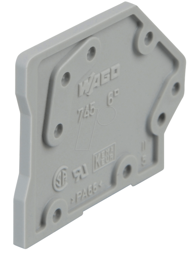 WAGO 745-300 - Abschlussplatten, anrastbar, 1,5mm