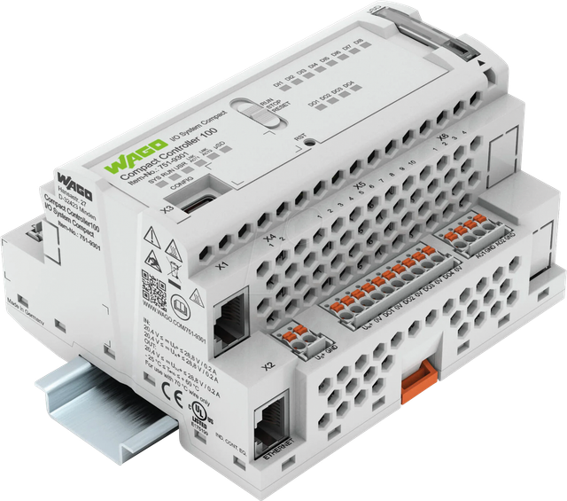 WAGO 751-9301 - Compact Controller 100,8DI,4DO,2AI,2AO,RS485, Ethernet, SD