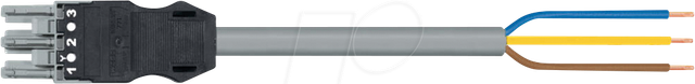 WAGO 771-9316-13 - WINSTA® MIDI Anschlussleitung, 3-pol, 1m