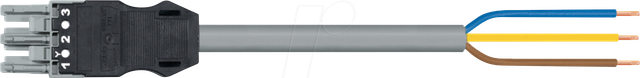 WAGO 771-9316-33 - WINSTA® MIDI Anschlussleitung, 3-pol, 3m