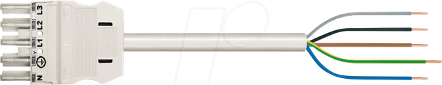 WAGO 771-9516-12 - WINSTA® MIDI Anschlussleitung, 5-pol, 1m